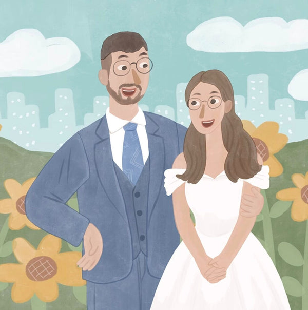 Cutibb Wedding Cartoon Portrait